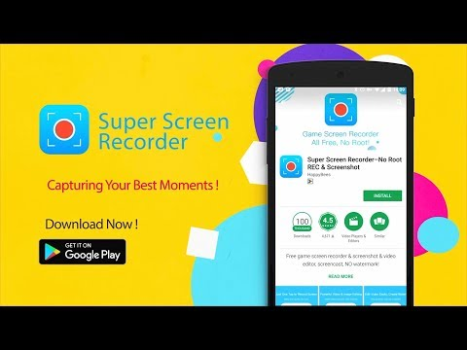 Descargar Grabar Pantalla+Grabador Vídeo Editores y reproductores de video para Android captura de pantalla 8