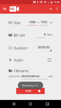 Descargar Rec. (Screen Recorder) Editores y reproductores de video para Android captura de pantalla 4