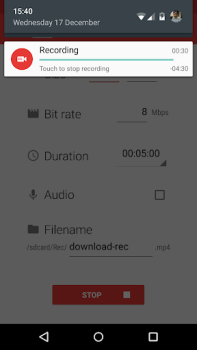 Descargar Rec. (Screen Recorder) Editores y reproductores de video para Android captura de pantalla 5