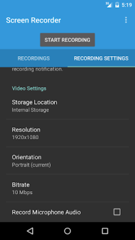Descargar Riv Screen Recorder Editores y reproductores de video para Android captura de pantalla 4