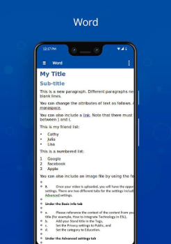 Descargar Docx Viewer Trabajo para Android captura de pantalla 4