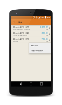 Descargar Journal costs Finanzas para Android captura de pantalla 5