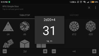 Descargar RPG Simple Dice Herramientas para Android captura de pantalla 6