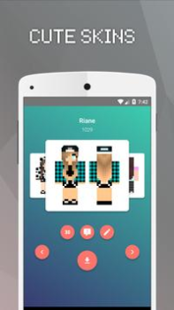 Descargar Girls Skins for Minecraft PE Herramientas para Android captura de pantalla 7
