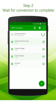 Descargar Convertidor de PDF a Excel Trabajo para Android captura de pantalla 3