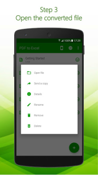 Descargar Convertidor de PDF a Excel Trabajo para Android captura de pantalla 4