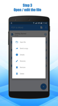 Descargar Convertidor de PDF a Word Trabajo para Android captura de pantalla 4