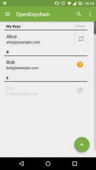 Descargar OpenKeychain: Easy PGP Comunicación para Android captura de pantalla 2