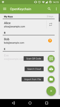 Descargar OpenKeychain: Easy PGP Comunicación para Android captura de pantalla 3