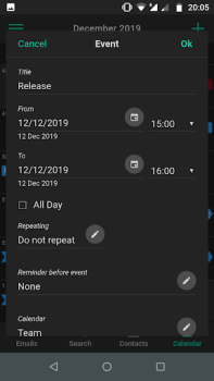 Correo y calendario Tutanota