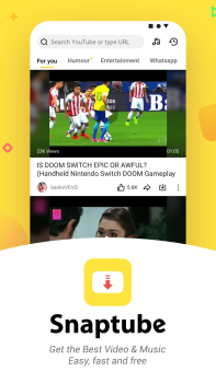 Descargar SnapTube Editores y reproductores de video para Android captura de pantalla 2