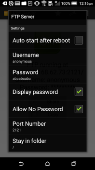 Descargar FTP Server Herramientas para Android captura de pantalla 2