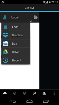 Descargar DroidEdit (free code editor) Trabajo para Android captura de pantalla 2
