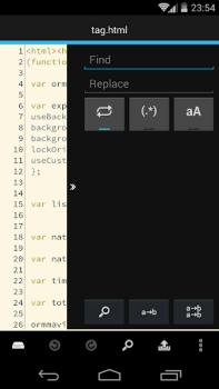 Descargar DroidEdit (free code editor) Trabajo para Android captura de pantalla 7