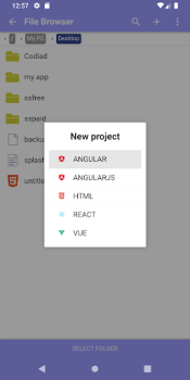 Descargar Acode - code editor | FOSS Trabajo para Android captura de pantalla 5