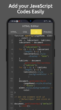 Descargar HTML Editor - HTML, CSS & JS Trabajo para Android captura de pantalla 4