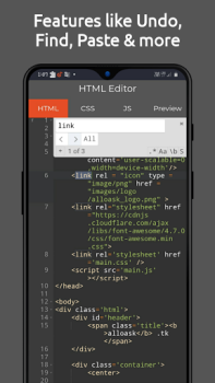 Descargar HTML Editor - HTML, CSS & JS Trabajo para Android captura de pantalla 7