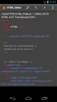 Descargar HTML Editor Herramientas para Android captura de pantalla 2