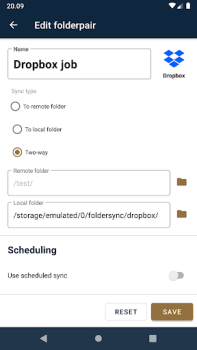 Descargar FolderSync Comunicación para Android captura de pantalla 6