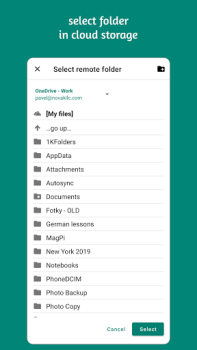 Descargar Autosync - File Sync & Backup Trabajo para Android captura de pantalla 3