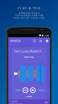Descargar Splyce music player & automix Música y audio para Android captura de pantalla 2