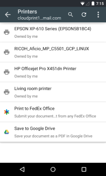 Descargar Виртуальный принтер Google Trabajo para Android captura de pantalla 4