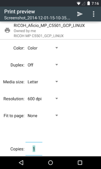 Descargar Виртуальный принтер Google Trabajo para Android captura de pantalla 5