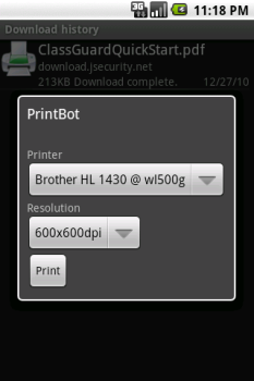 Descargar PrintBot Trabajo para Android captura de pantalla 4