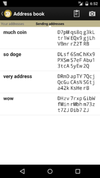 Descargar Dogecoin Wallet Finanzas para Android captura de pantalla 2
