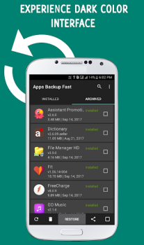 Descargar Apps Backup and Restore Trabajo para Android captura de pantalla 2