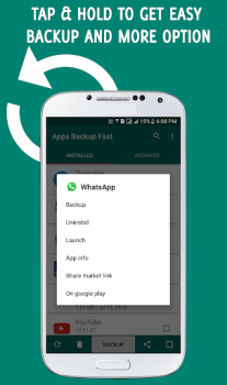 Descargar Apps Backup and Restore Trabajo para Android captura de pantalla 3