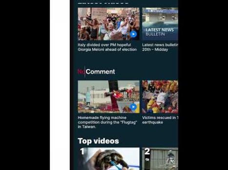 Descargar Euronews: noticias, actualidad Noticias y revistas para Android captura de pantalla 8