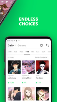 Descargar WEBTOON Historietas para Android captura de pantalla 4
