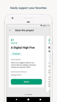 Descargar Kickstarter Social para Android captura de pantalla 3