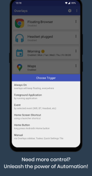 Descargar Overlays - Floating Launcher Trabajo para Android captura de pantalla 4