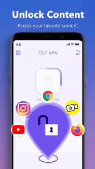 Descargar Top VPN - Fast, Secure & Free Unlimited Proxy Herramientas para Android captura de pantalla 2