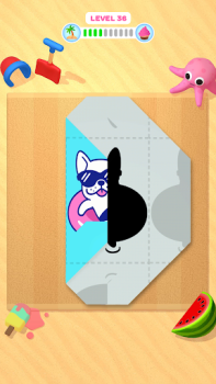 Descargar Paper Fold: juego de lógica Rompecabezas para Android captura de pantalla 5