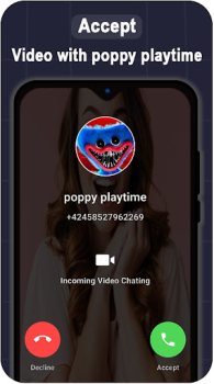 Descargar Poppy Playtime horror fake call video Personalización para Android captura de pantalla 4