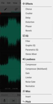 Descargar WaveEditor Grabar y Editar Música y audio para Android captura de pantalla 5