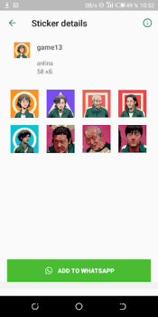 Descargar Juego de calamar WASticker Entretenimiento para Android captura de pantalla 3
