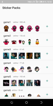 Descargar Juego de calamar WASticker Entretenimiento para Android captura de pantalla 5